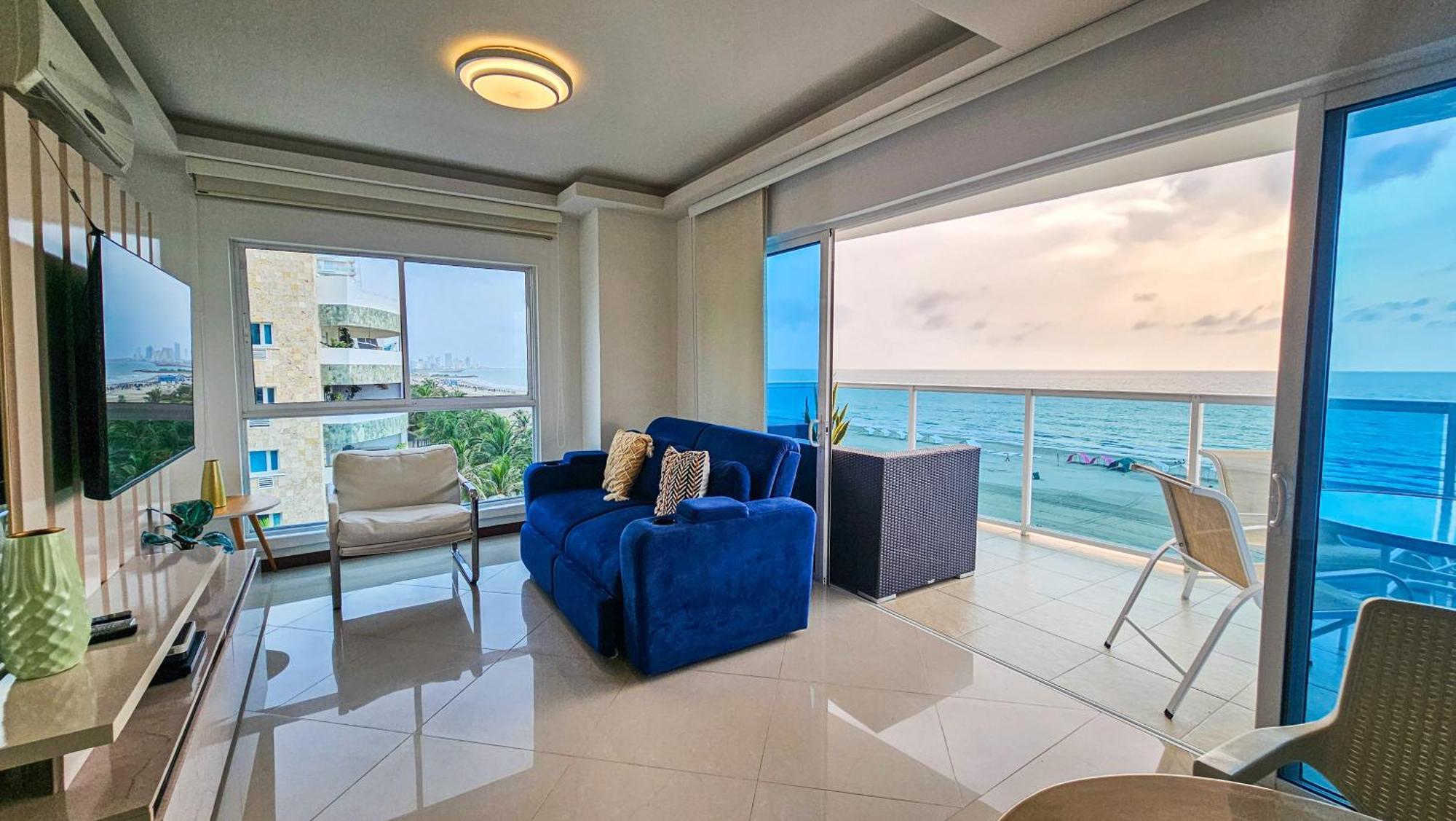 Espectacular apartamento sector morros, vista y salida al mar Cartagena Exterior foto