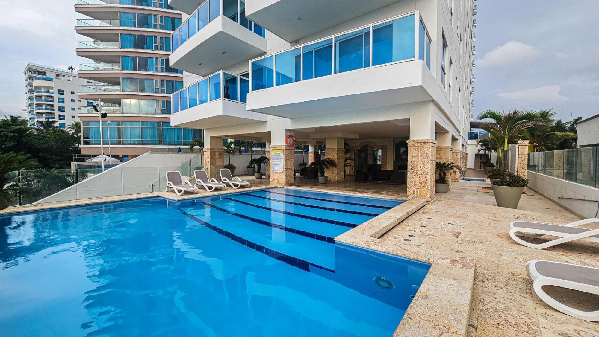 Espectacular apartamento sector morros, vista y salida al mar Cartagena Exterior foto