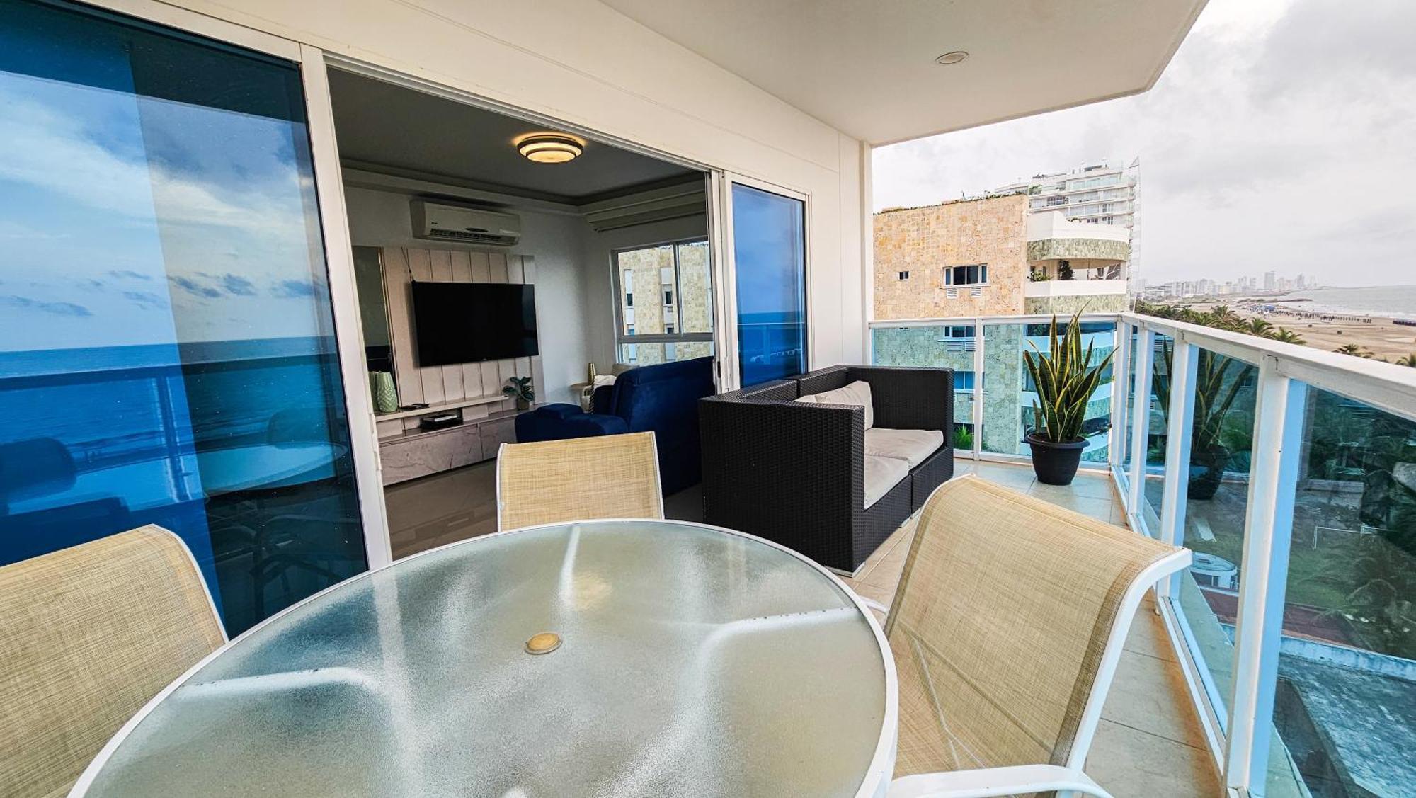 Espectacular apartamento sector morros, vista y salida al mar Cartagena Exterior foto